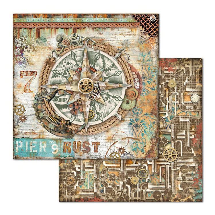 Stamperia 12x12 Paper Pad Mechanical Sea World #SBBL64