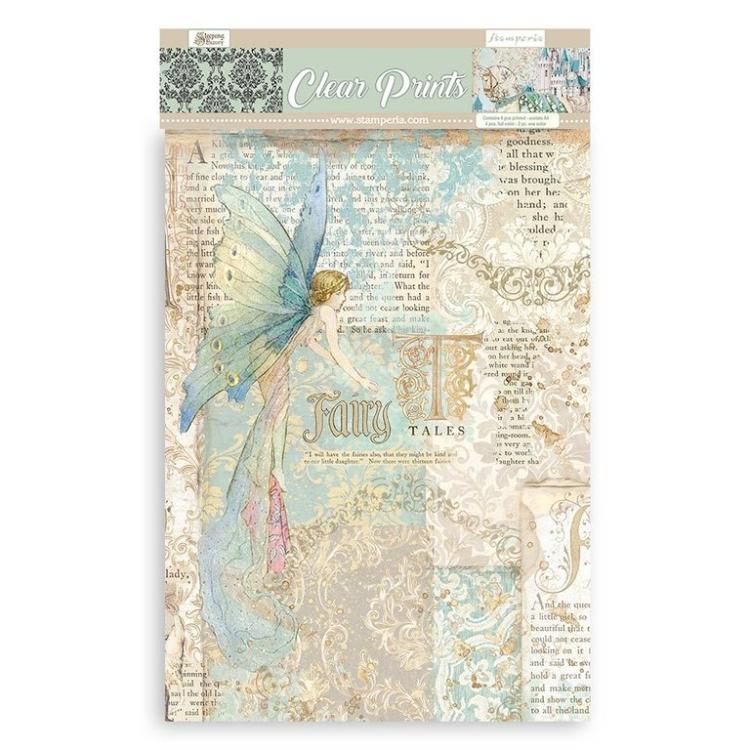 Stamperia A4 Assorted Acetate Sleeping Beauty SBA410