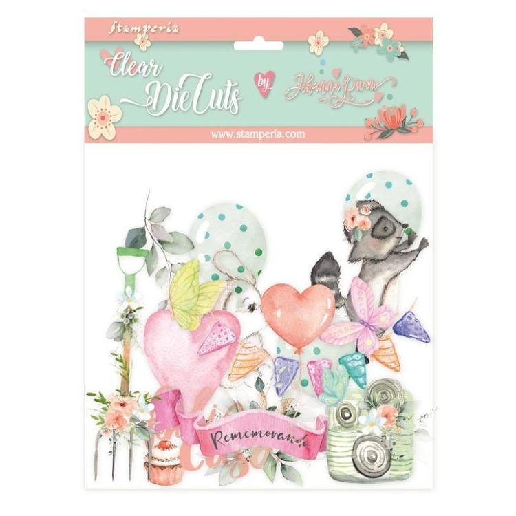 Stamperia Clear Die Cuts Celebration #DFLDCP05