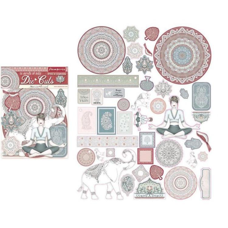 Stamperia Die Cuts Assorted 26 Secrets of India #DFLDC12