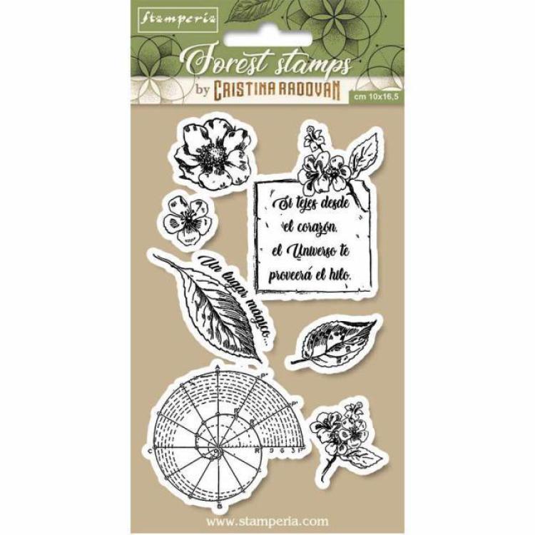 Stamperia Rubber Stamp Botanical #WTKCCR08