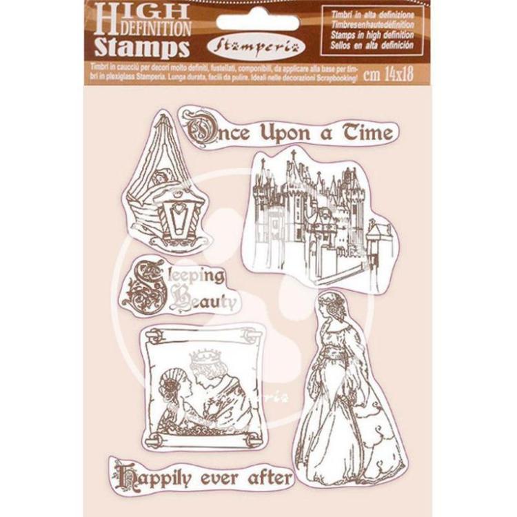 Stamperia Rubber Stamp Once Upon a Time #WTKCC201