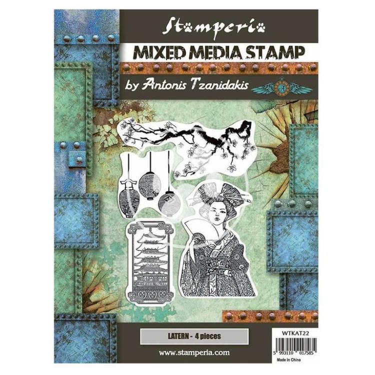 Stamperia Stamp Sir Vagabond in Japan Lantern #WTKAT22