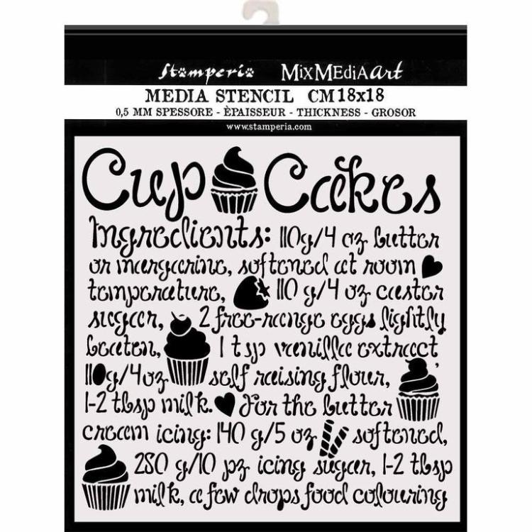 Stamperia Stencil Sweety Cupcake #60