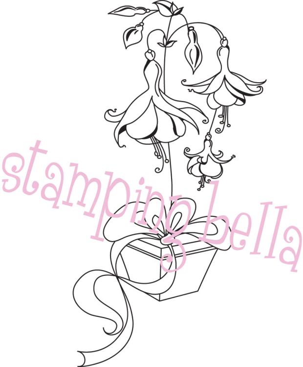 Stamping Bella Unmounted Stamp Fuschias for Lulu