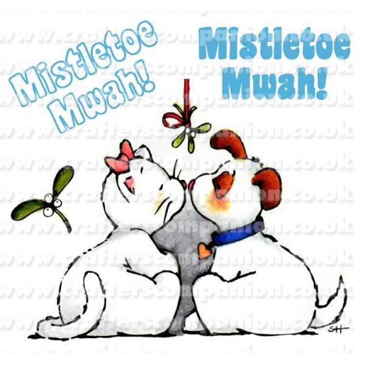 Strawberry's Kisses Christmas - Mistletoe Mwah Stamp Set