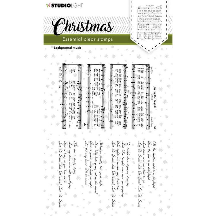 Studio Light Clear Stamp Christmas Background Music Essential #246