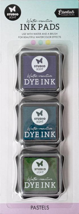 Studio Light Ink Pads Water-Reactive Pastels 3 pcs