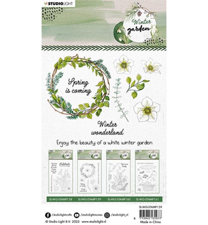 Studio Light Clear Stamp Building a Wreath #159