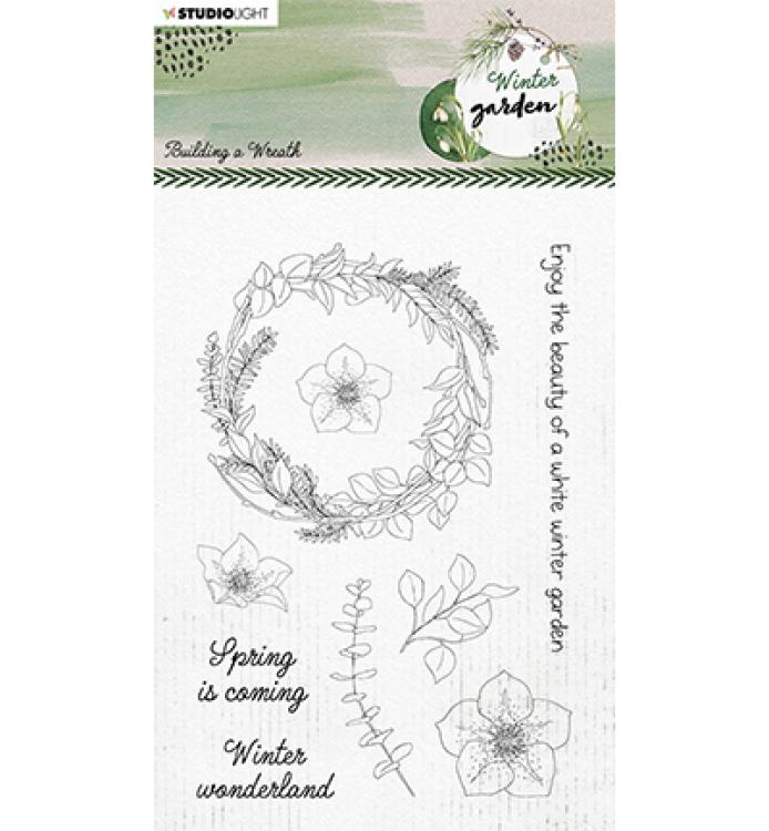 Studio Light Clear Stamp Building a Wreath #159