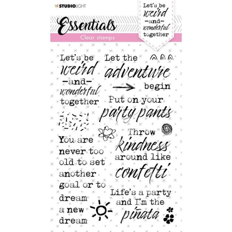 Studio Light Clear Stamp Essential Lets be Weird #120