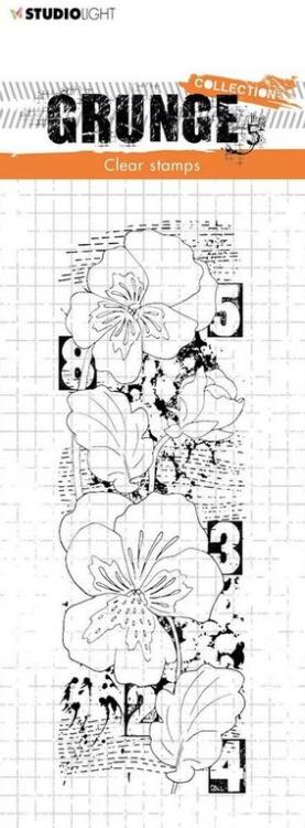 Studio Light Clear Stamps Violets Grunge Collection #200