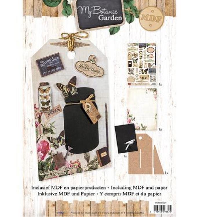 Studio Light MDF Paket incl.Papier Message Board My Botanical Garden