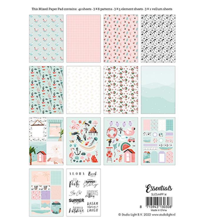 Studio Light Mixed Paper Pad Pattern Paper Essentials nr.14
