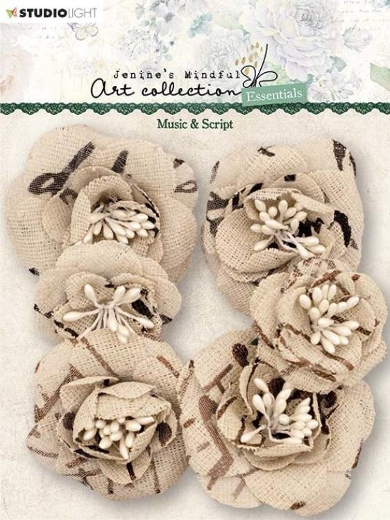 Studio Light Music & Script Essentials Linen Flowers #06