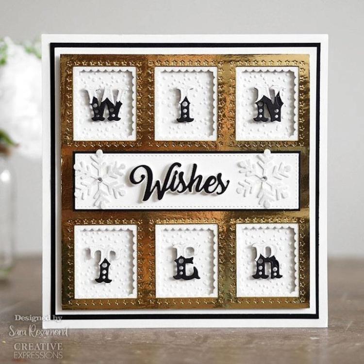 Sue Wilson Craft Die Aperture Trio Inner Scalloped Rectangle CED1263
