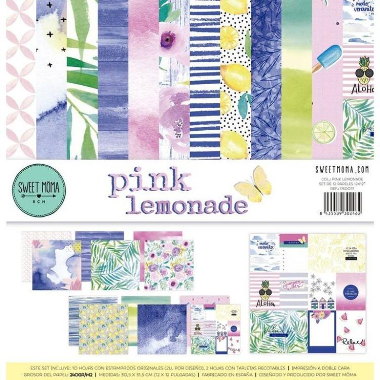 Sweet Möma Paper Pad 12x12 Pink Lemonade #17