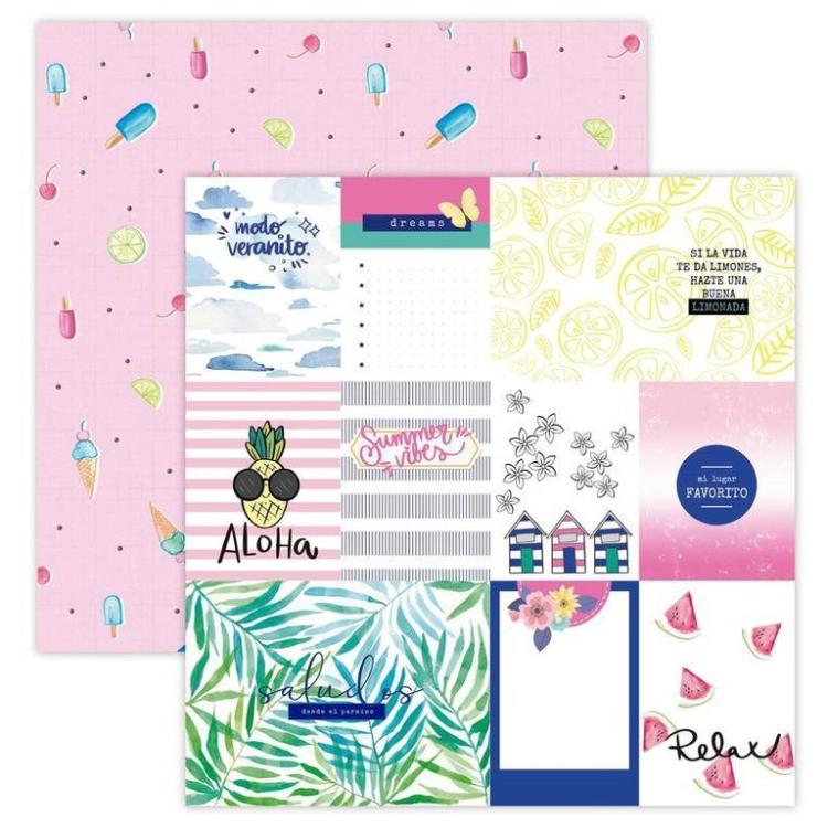 Sweet Möma Paper Pad 12x12 Pink Lemonade #17