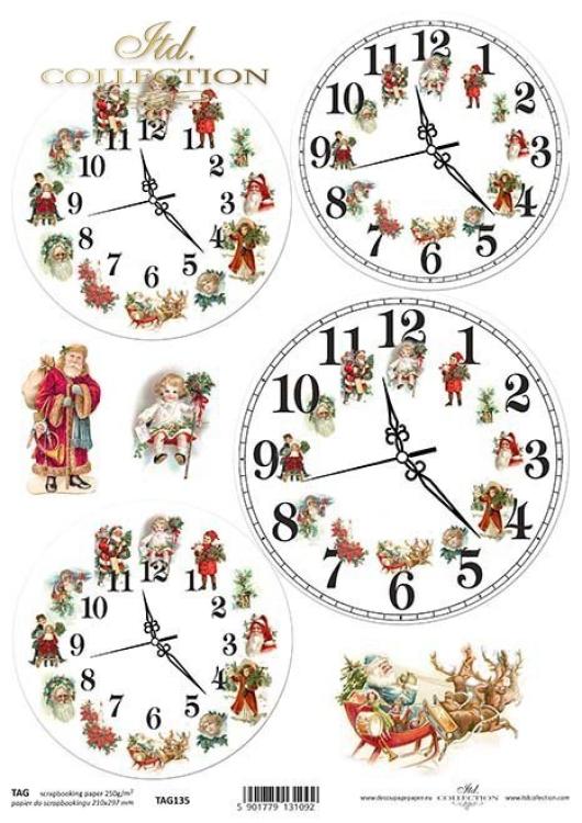 TAG0135 ITD Collection Christmas Balls A4 Scrapbooking Paper