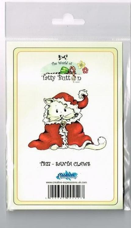 Tatty Button - Santa Claus Clingstempel