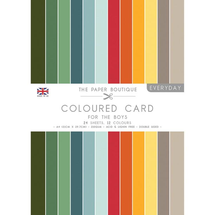 The Paper Boutique For The Boys A4 Coloured Card