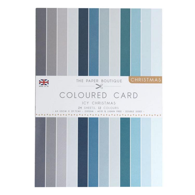 The Paper Boutique Icy Christmas A4 Coloured Card