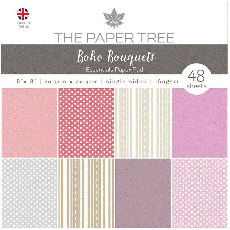 The Paper Tree Boho Bouquets 8x8 Essentials Paper Pad