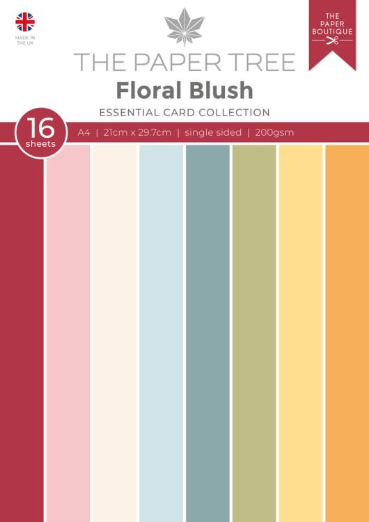 The Paper Tree Floral Blush A4 Essential Card Collection