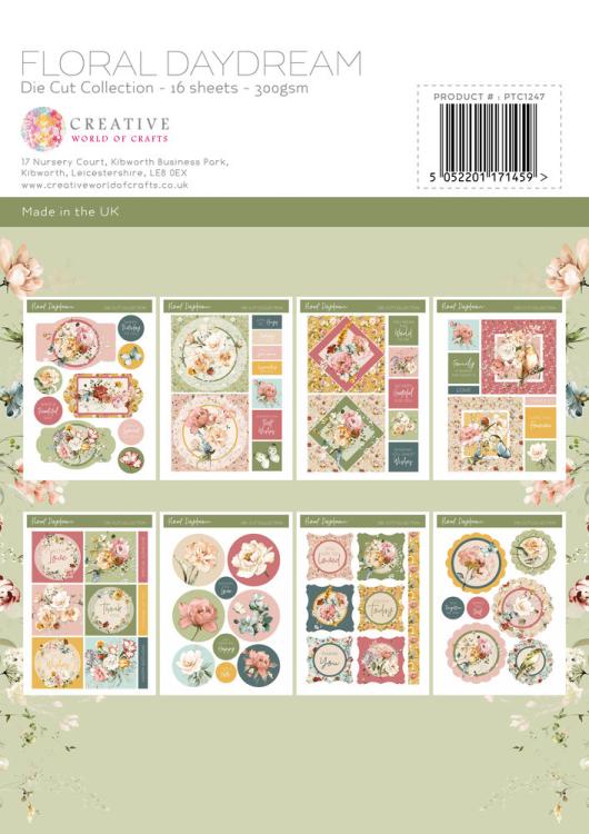 The Paper Tree Floral Daydream A4 Die Cut Collection  #1247