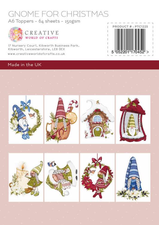The Paper Tree Gnome for Christmas A6 Toppers #1225