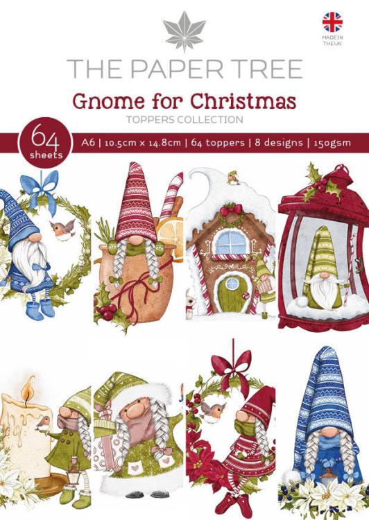 The Paper Tree Gnome for Christmas A6 Toppers #1225
