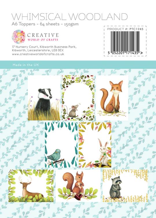 The Paper Tree Whimsical Woodland A6 Toppers #1245