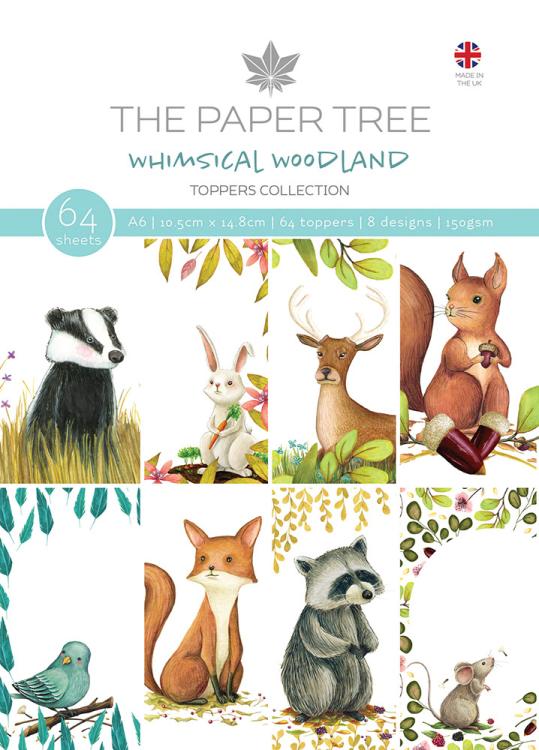The Paper Tree Whimsical Woodland A6 Toppers #1245