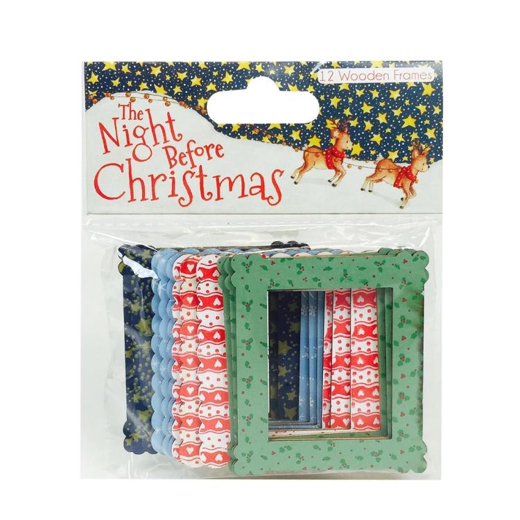 The Night Before Christmas Wooden Frames #DE002
