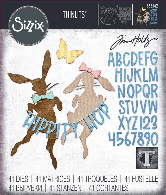 Thinlits Die by Tim Holtz Vault Hippity Hop (8pcs) #666562