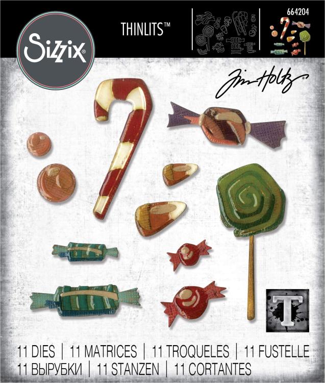 Tim Holtz Thinlits Dies 11Pk Sweet Treats 664204