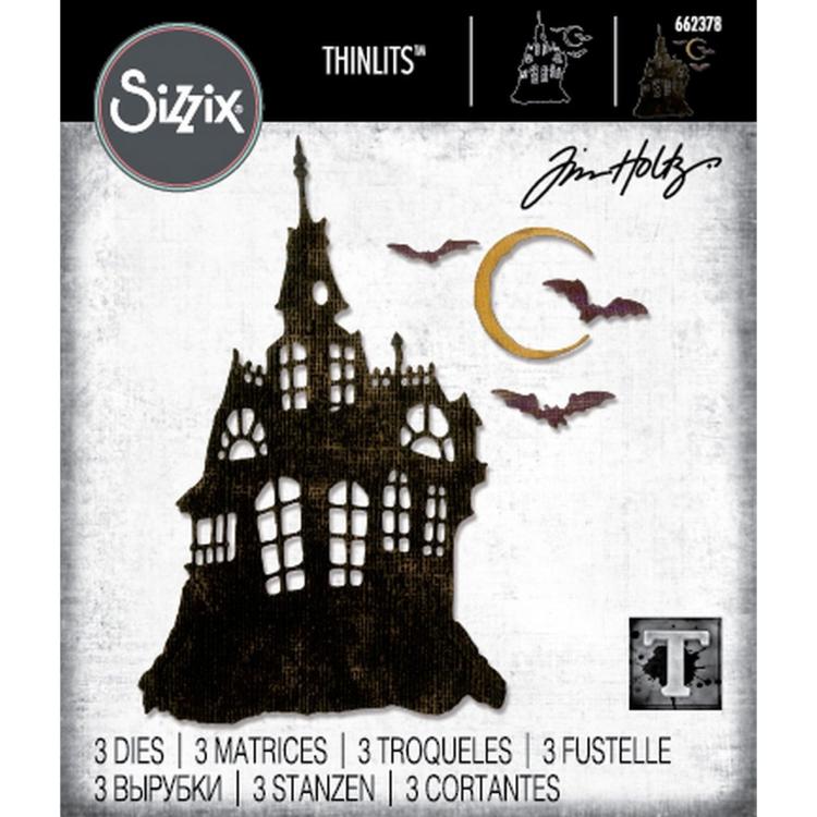 Tim Holtz Thinlits Dies 3Pk Haunted House #662378