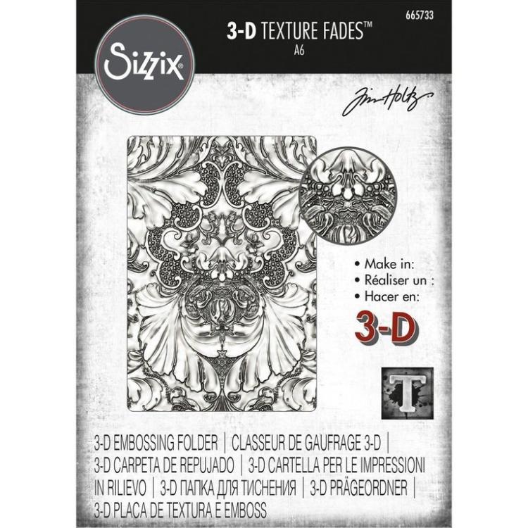 Sizzix Texture Fades Embossing Folders 2PK – Chevron & Lattice Set