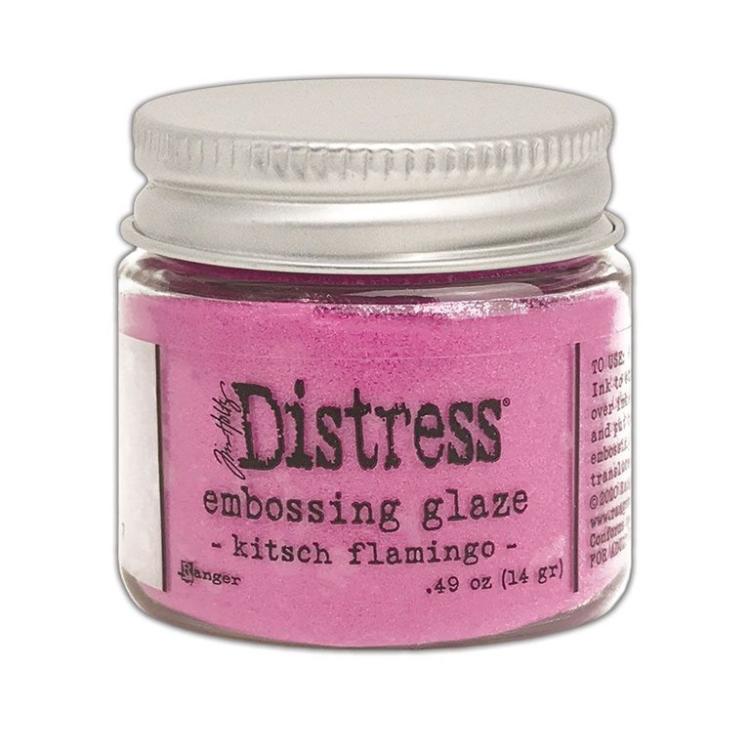 Tim Holtz Distress Embossing Glaze Kitsch Flamingo