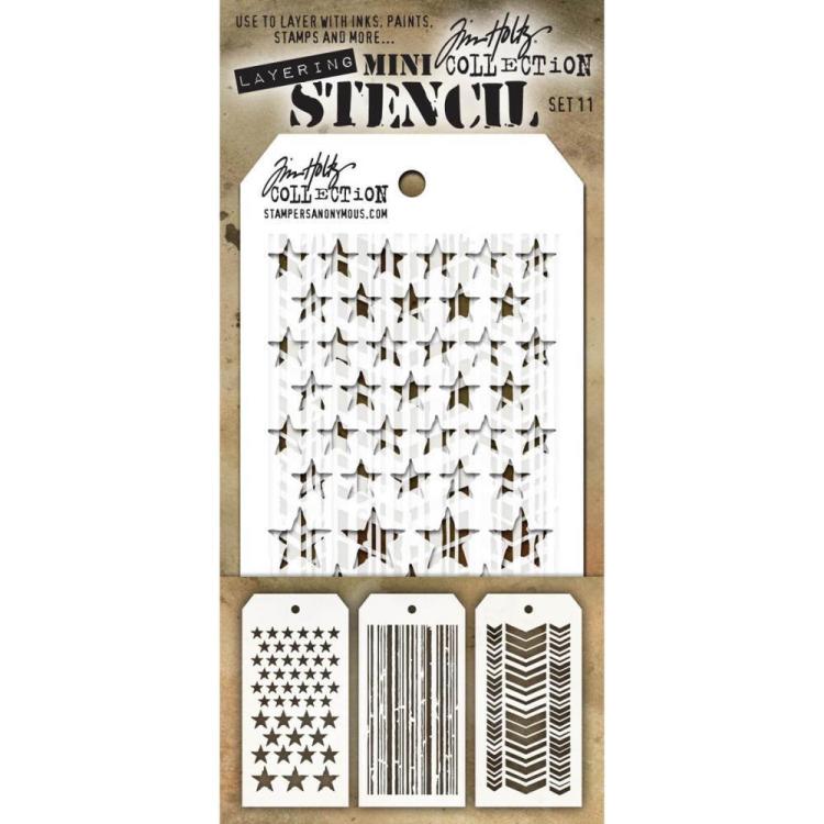 Tim Holtz Mini Layered Stencils Set #11
