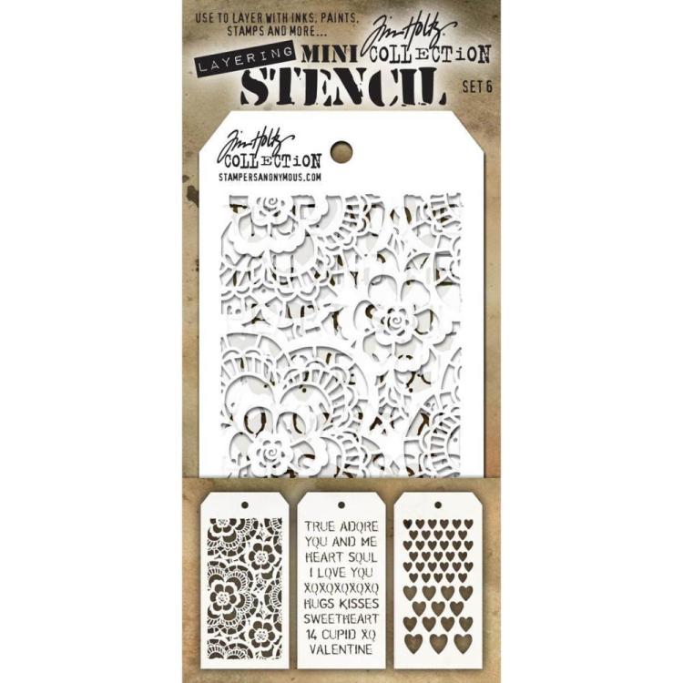 Tim Holtz Mini Layered Stencils Set #6