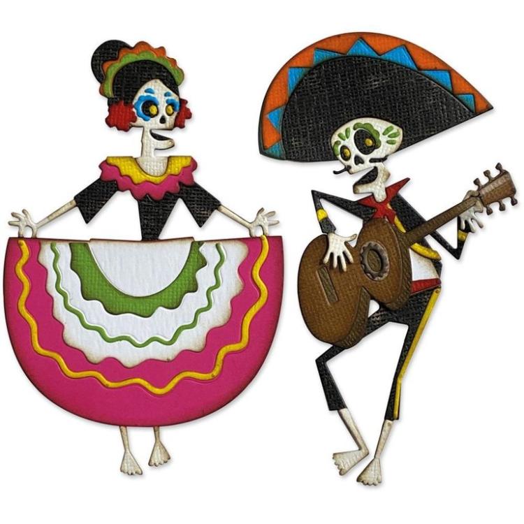 Tim Holtz Thinlits Colorize Dies 21Pk Day Of The Dead #664969
