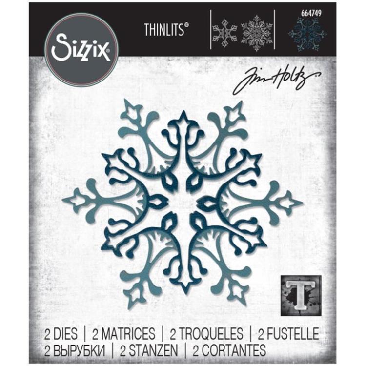 Tim Holtz Thinlits Dies 2Pk Stunning Snowflake #664749