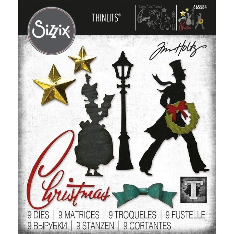 Tim Holtz Thinlits Dies 9Pk Vault Series Christmas 2021 #665584