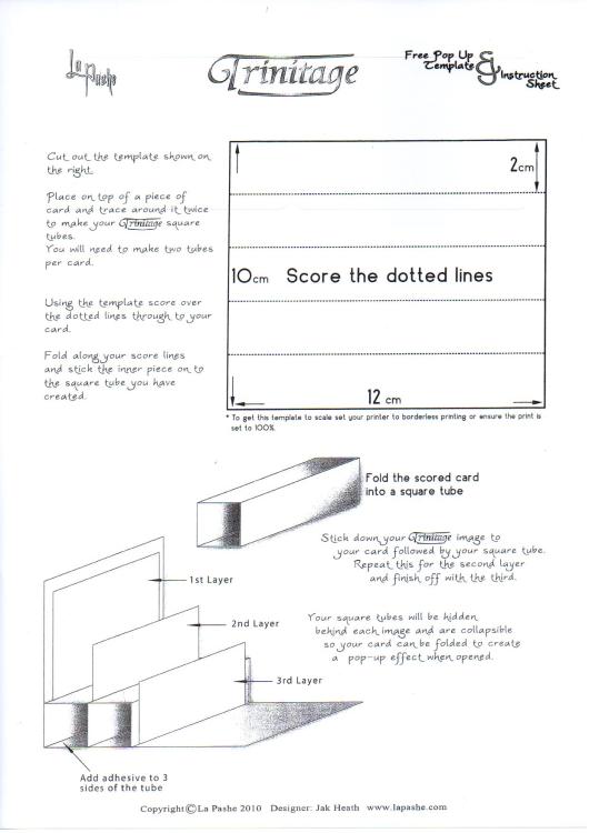 La Pashe Trinitage Card 3D Sheet Steeplechase