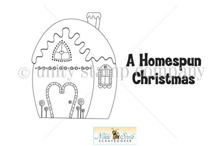 Unity Stamp Co Cling Stamp Homespun Christmas