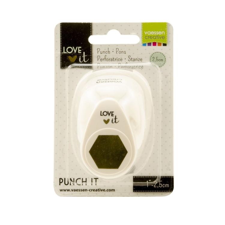 Vaessen Creative Love It Punch Hexagon 25mm #21498-004