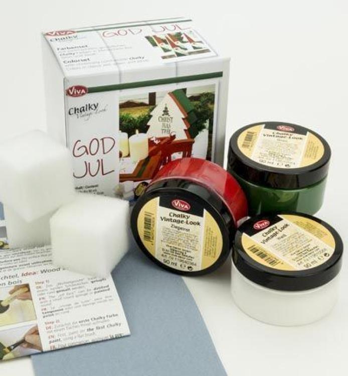 Viva Decor Chalky Vintage Look God Jul Set