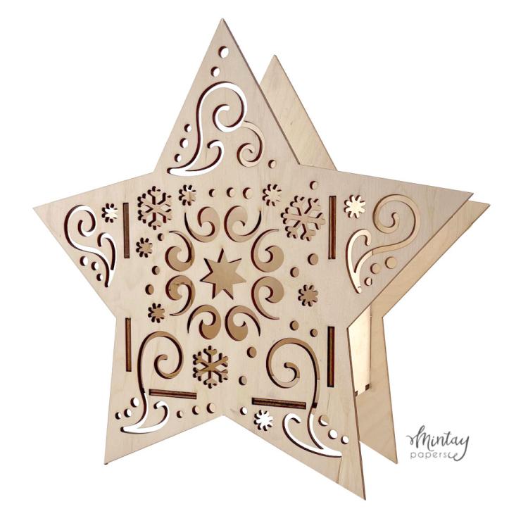 W21 Mintay Woodies Decor Star Box