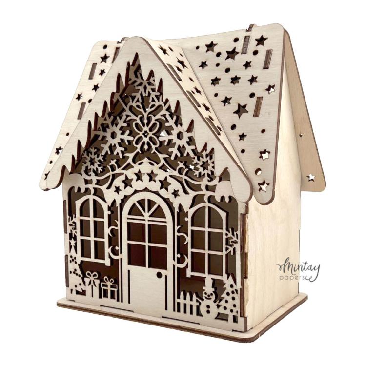 W22 Mintay Woodies Decor Christmas House